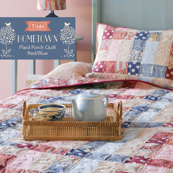 Tilda, Hometown, Plaid Porch Quilt Pattern, tilkkutyöohje, ILMAINEN