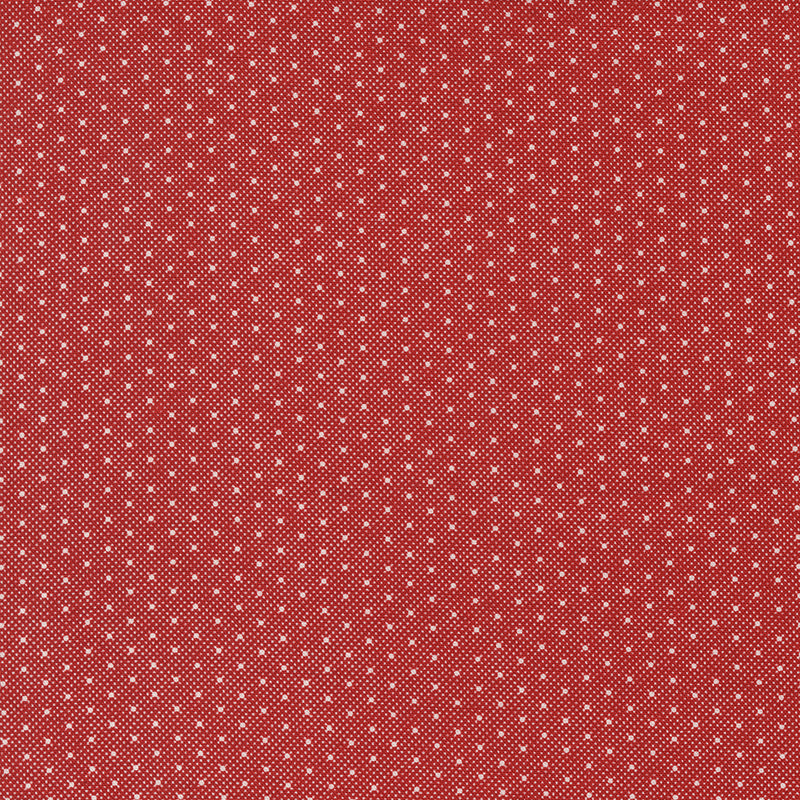 Primitive Gatherings Red and White Gatherings 49199-16 Crimson Dots -puuvillakangas, syvänpunainen täpläkuosi, 100% puuvillaa, leveys ~110 cm