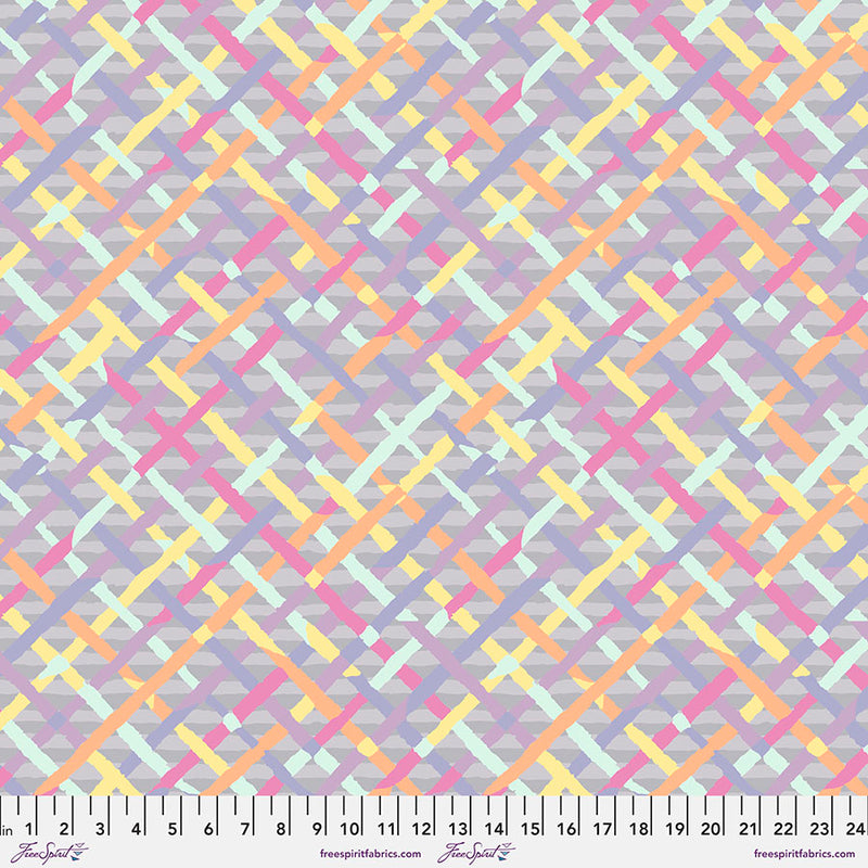 Kaffe Fassett, Spring 2022 Mad Plaid Wide Back - Grey , QBBM002.GREY taustakangas