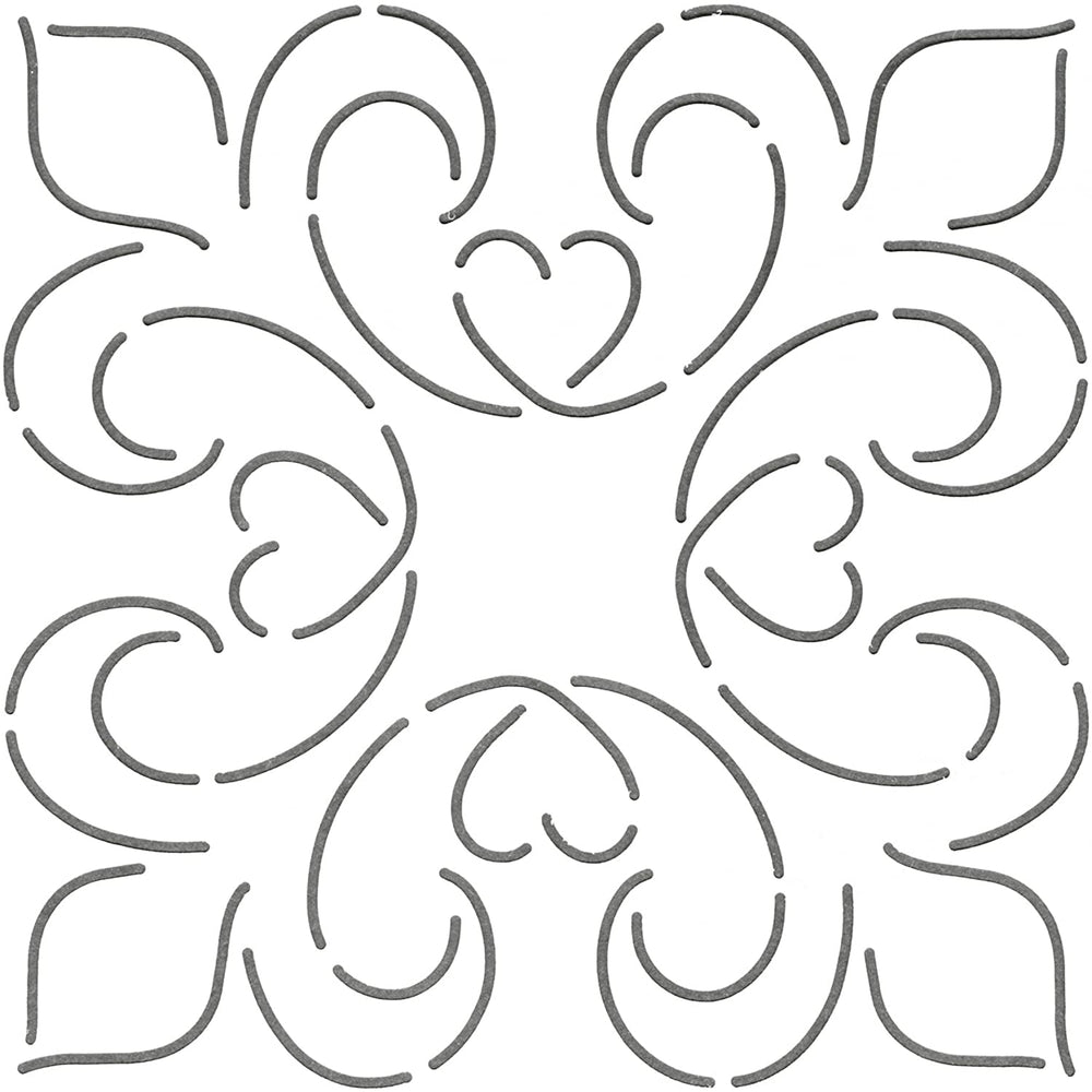 Q-Stencil Elegance HW055 6" -tikkauskuvionpiirtokaavain sapluuna