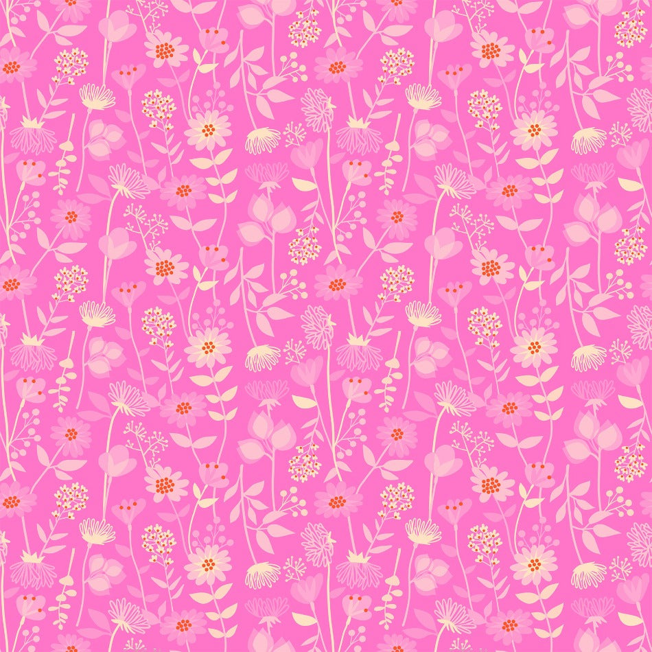 Ruby Star Society, Stay Gold RS0021-13 Pink Meadow puuvillakangas