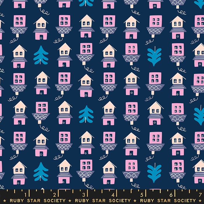 Ruby Star Society, Tarrytown RS3026-16 Navy puuvillakangas
