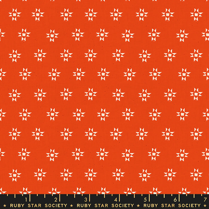 Ruby Star Society, Heirloom, Star Shine Warm Red RS4025-14 valkaisematon puuvillakangas