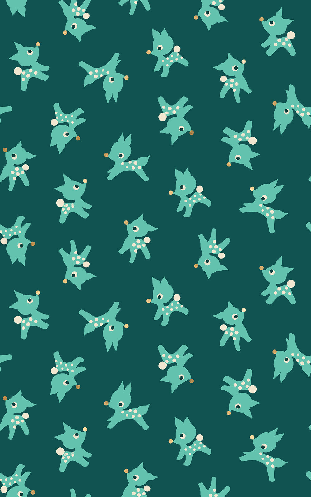 Ruby Star Society, Jolly Darlings - RS5085-14M Metallic Pine puuvillakangas