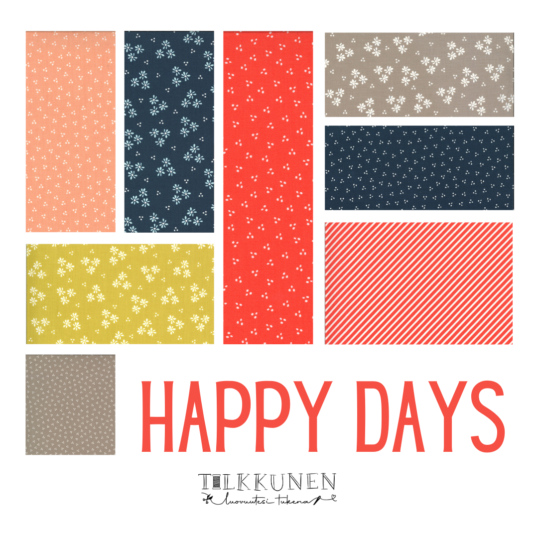 Sherri&Chelsi, Happy Days cotton fabric small bundle