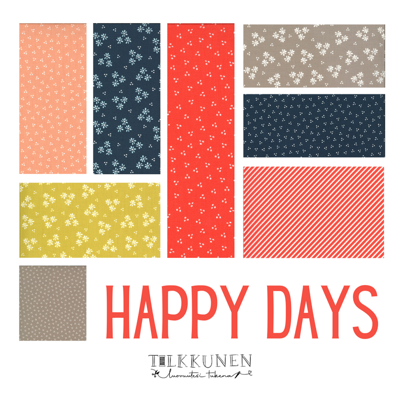 Sherri&Chelsi, Happy Days cotton fabric small bundle