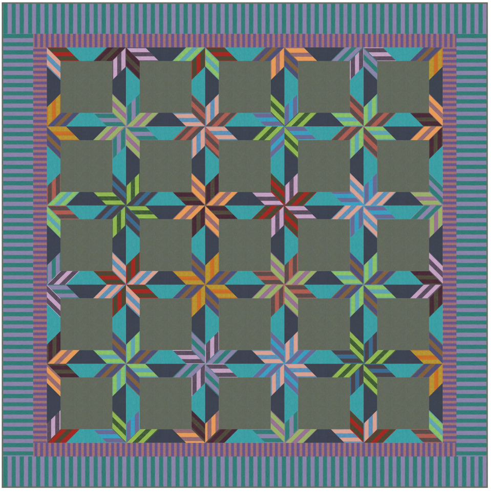 Shot Stripe Stars tilkkutyöohje, Kaffe Fassett ILMAINEN