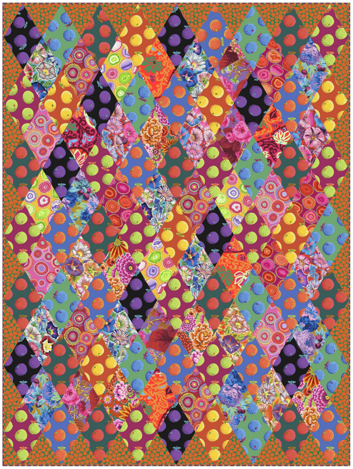 Snookered Quilt - Kaffe Fassett quilt pattern FREE