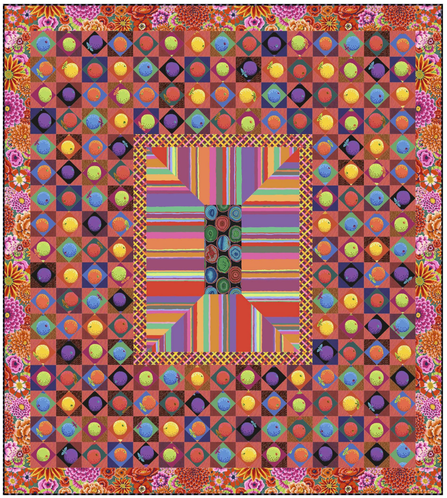 Sunset Boulevard Quilt - Kaffe Fassett tilkkutyöohje ILMAINEN