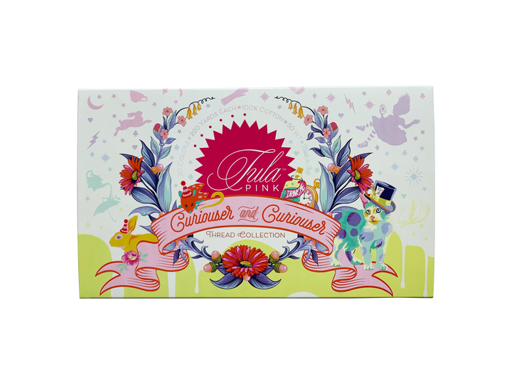 Aurifil Tula Pink Curiouser and Curiouser 50wt ompelulankapaketti