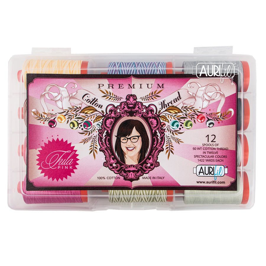 Aurifil Tula Pink Premium 50wt ompelulankapaketti