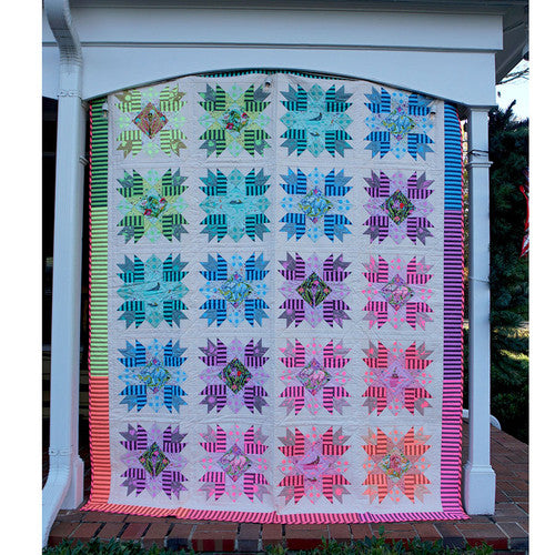 Sparkler Quilt Everglow tilkkutyöohje - Tula Pink ILMAINEN