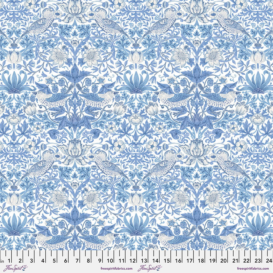 Wandle, Strawberry Thief - Light Blue PWWM001.LIGHTBLUE puuvillakangas