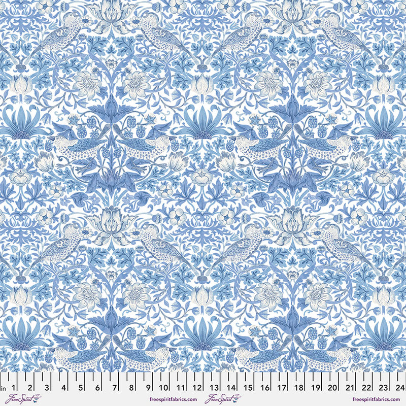 Wandle, Strawberry Thief - Light Blue PWWM001.LIGHTBLUE puuvillakangas