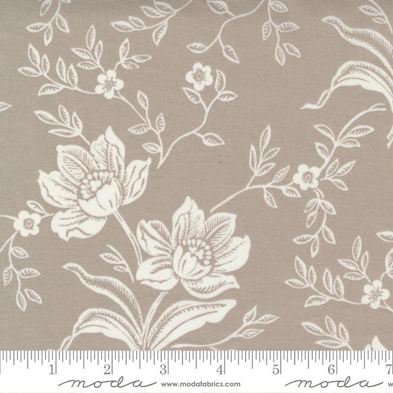 Woodcut Florals 1117513 Grey QB taustakangas