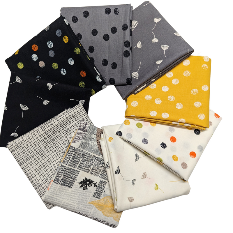 Zen Chicin Filigree kokoelman kanaita 9 kappale Fat Quarter puuvillakangas nippu