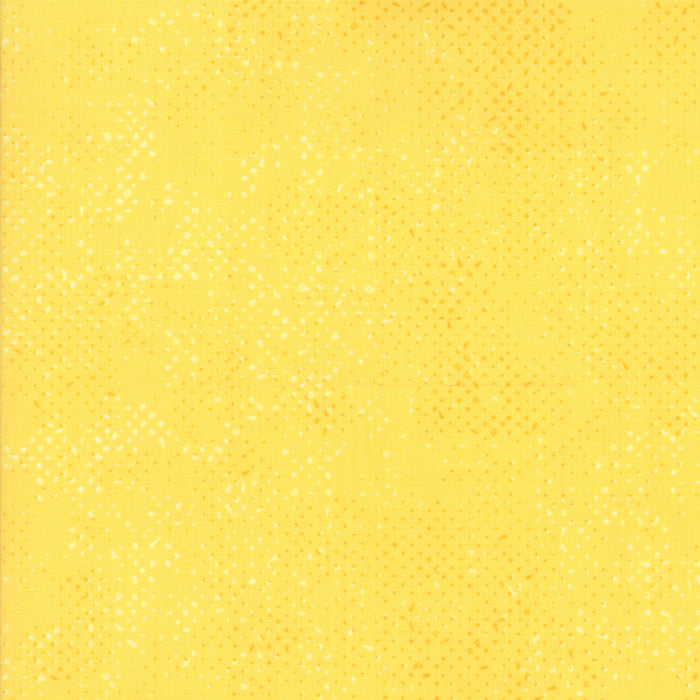 Zen Chic Spotted Lemon -puuvillakangas, moderni täpläkuosi, täydellinen tilkkutöihin ja ompeluprojekteihin, leveys ~110 cm.