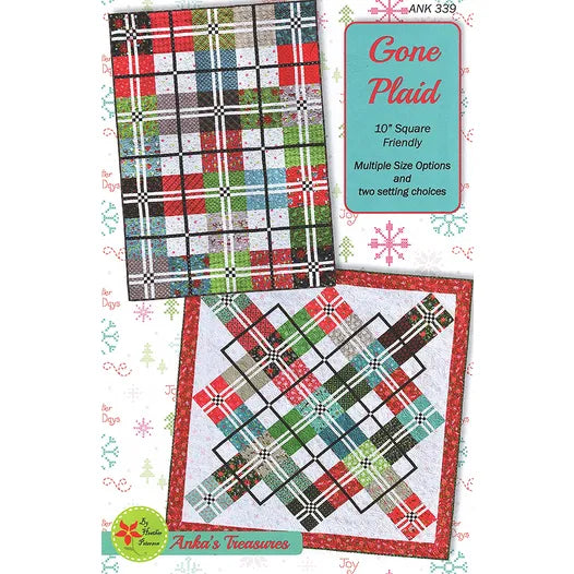 Gone Plaid Ankas Treasures ANK-339 lapptäcksinstruktioner