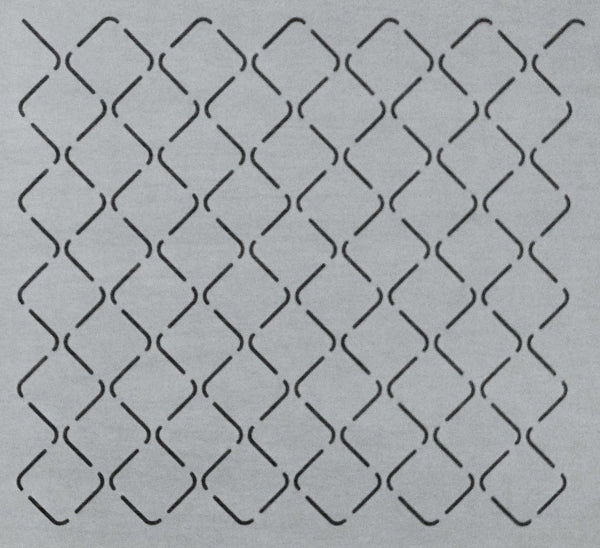 Q-Stencil Mock Croshatch EL122 Crosshatch: 1" 2.5cm -tikkauskuvion piirtokaavain sapluuna