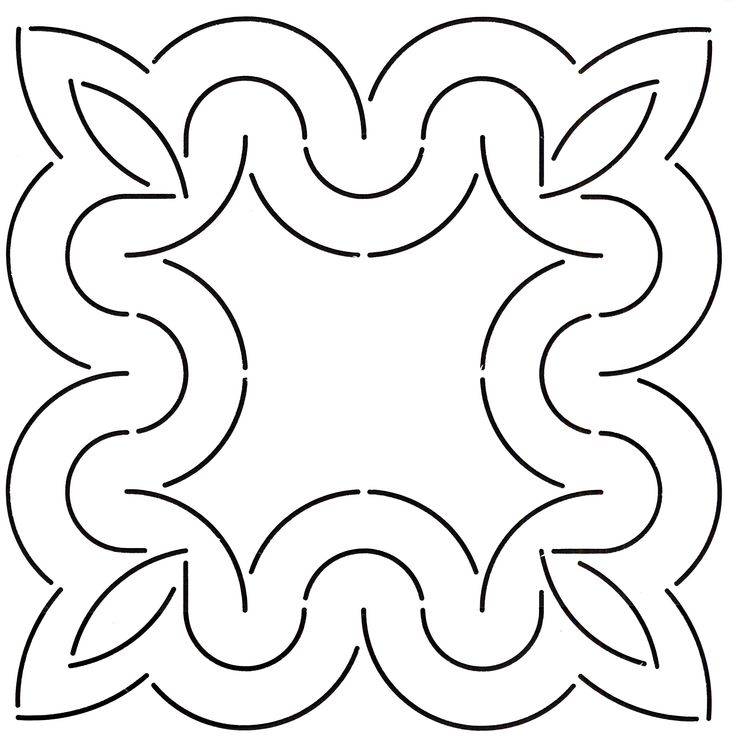 Q-Stencil Curves Block EK004 9" -tikkauskuvion piirtokaavain sapluuna
