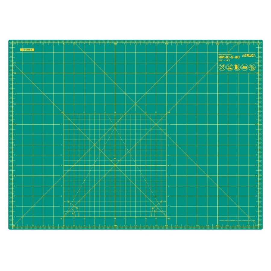 Leikkuualusta A2 60x45cm (cm-inch) vihreä