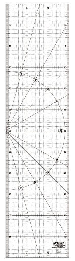 Olfa Frosted MQR-15X60 viivain 15x60 sentti