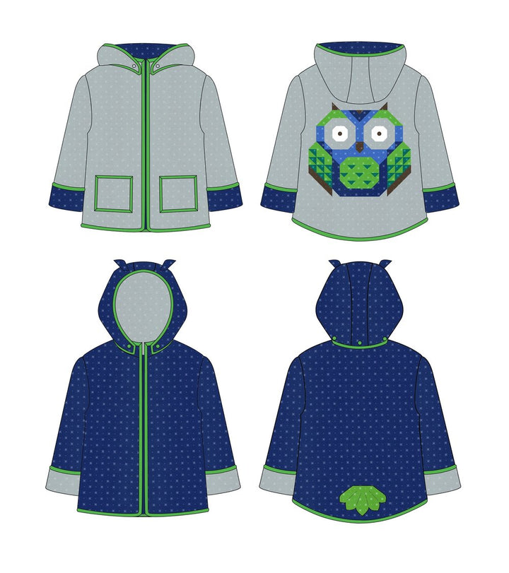 Little Owl Coat Pattern Annie Brady BC-Q005 Pikkupöllö takki kaava