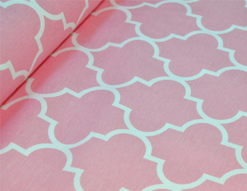 Portti pinkki QB leveä puuvillakangas