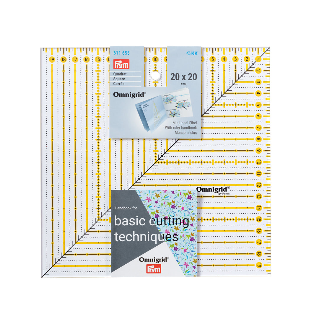 Prym Omnigrid Universal ruler 20x20 centimeter