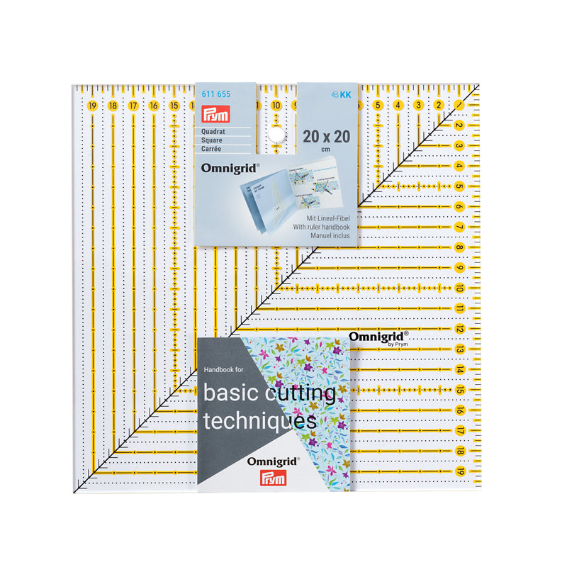 Prym Omnigrid Universal ruler 20x20 centimeter