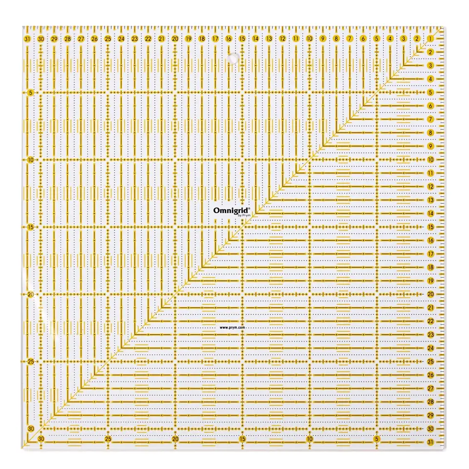 Prym Omnigrid Universal viivain 31.5x31.5 sentti