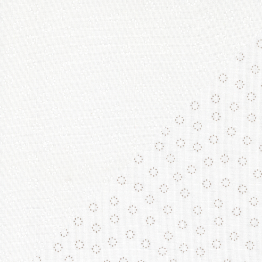 Sherri&Chelsi - Simply Delightful - Off White&White Daisy Dot 37644-31 puuvillakangas