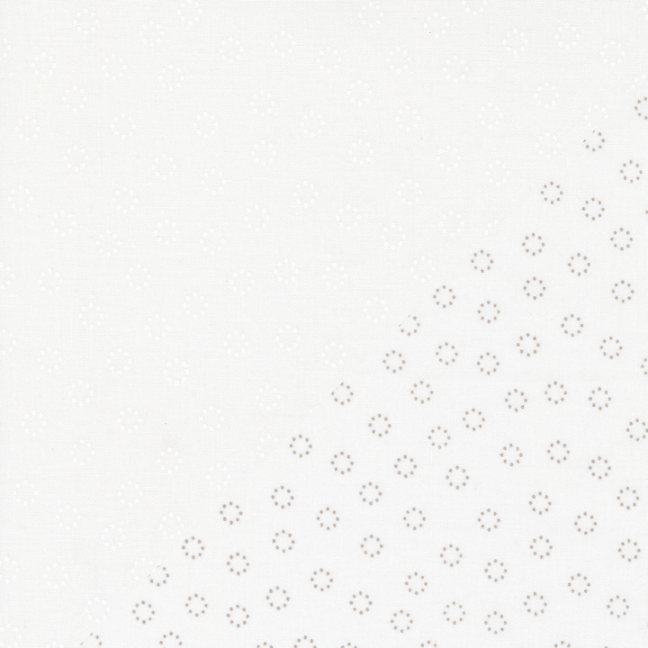 Sherri&Chelsi - Simply Delightful - Off White&White Daisy Dot 37644-31 puuvillakangas
