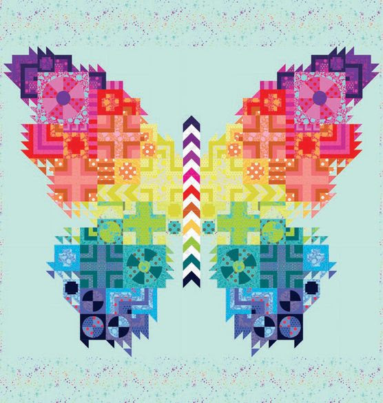 Tula Pink - The Butterfly - Perhostilkkutyöohje