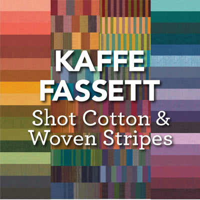 Kaffe Fassett Shot Bomull + vävda ränder