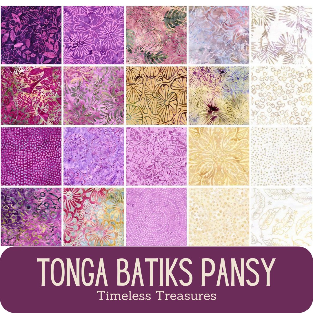 Tonga Batiks - Pansy, Timeless Treasures