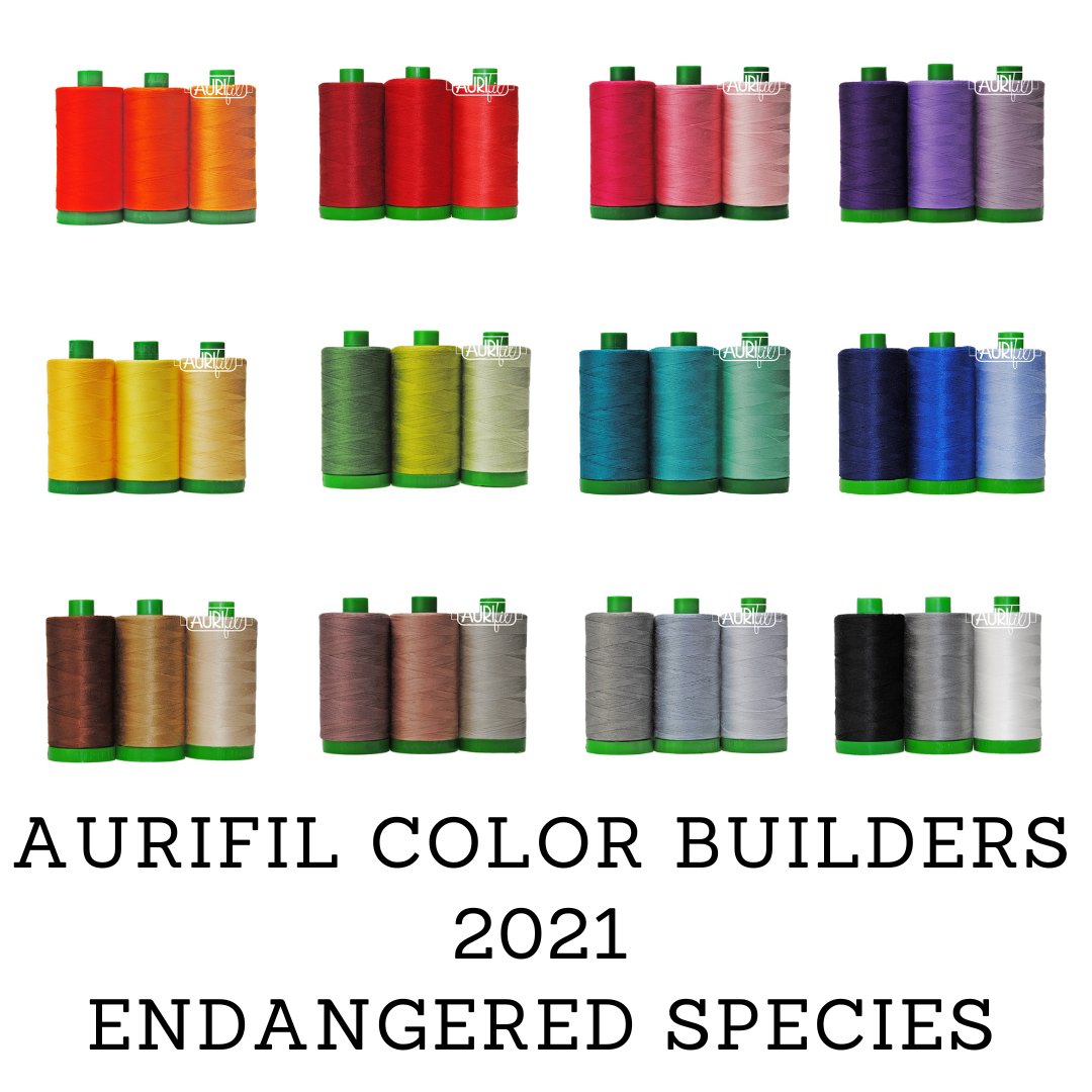 Aurifil Color Builders 2021 Endangered Species