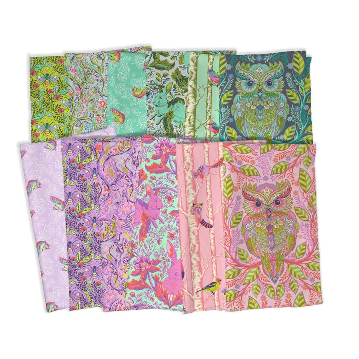 Tula Pink - Full Moon Forest II half meter fabric bundle 12pcs