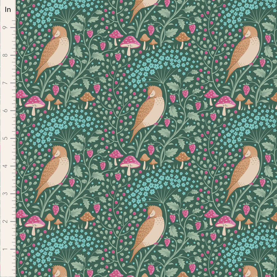 Tilda, Hibernation - Sleepybird Lafayette 100538 puuvillakangas