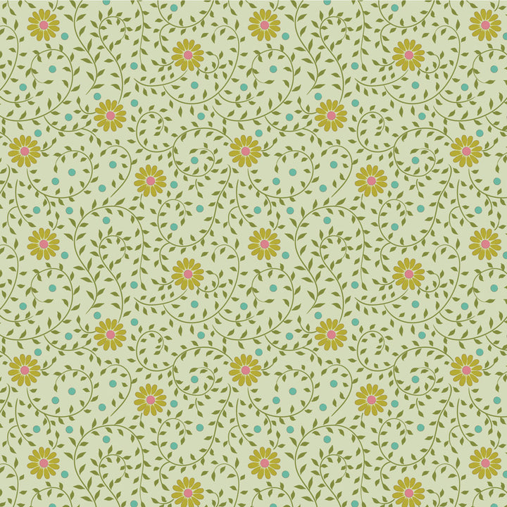 Tilda - Sanctuary FQ bundle of Green/Grey cotton fabrics