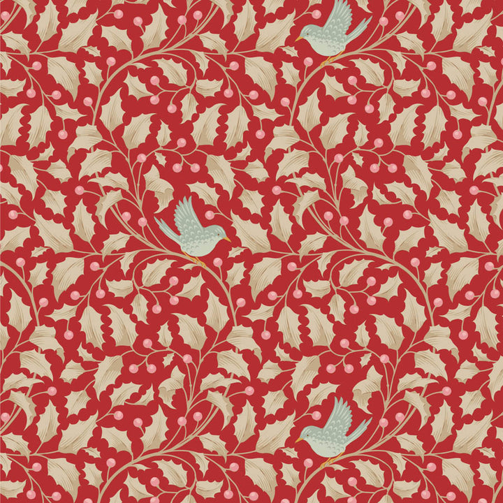 Tilda - Merry Little Christmas Red Fat Quarter Bundle, 5 bomullstyger