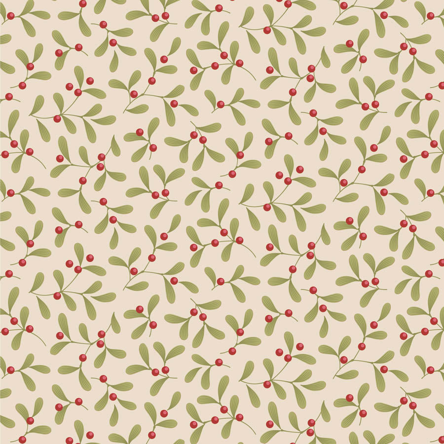 Tilda - Merry Little Christmas Light Fat Quarter Bundle, 5 bomullstyger