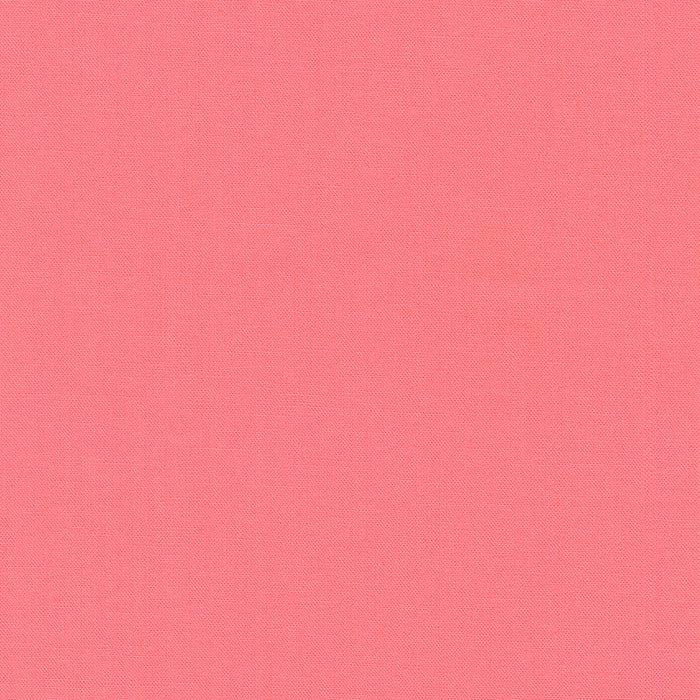 Kona Cotton Melon yksivärinenkangas, persikka-vaaleanpunainen sävy, Robert Kaufman