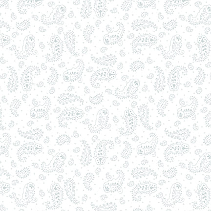 Quilters Flour V 1265-01W Delicate Paisley puuvillakangas