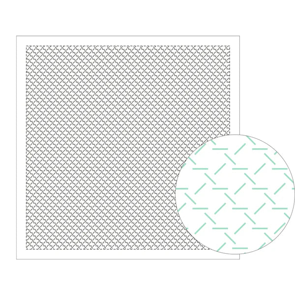 Daruma Hana Fukin sashiko kirjontakangas Kagome-sashi (koripunoksen kuvio) valkoinen 34x34 cm 