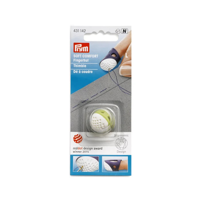 Prym Soft Comfort -sormustin L, lime ja valkoinen kärki