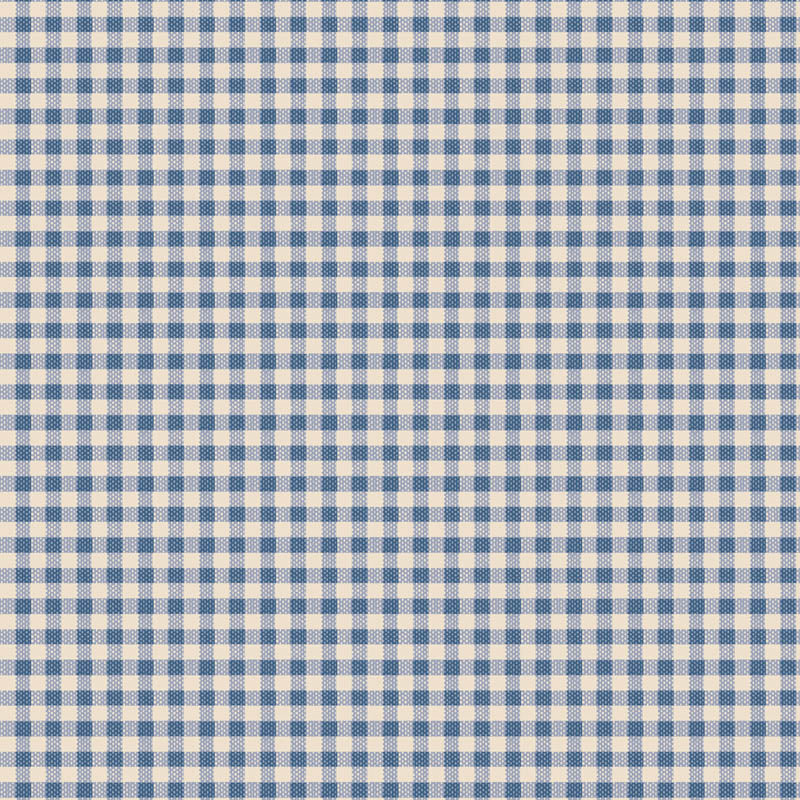 Tilda Gingham Blue – klassinen sinivalkoinen ruutukuosi lankavärjätystä puuvillasta. Creating Memories Kesä -kokoelma. 