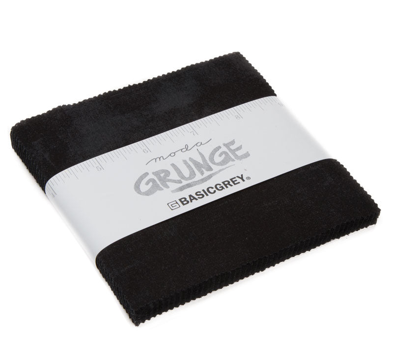 Grunge - Onyx - 5" Charm fabric bundle
