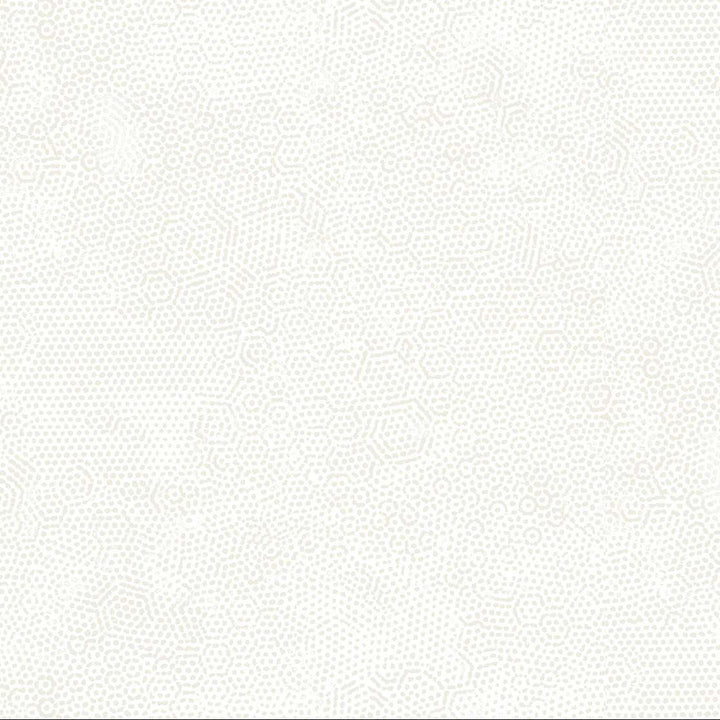 Valkoinen puuvillakangas, jossa on hienovarainen, teksturoitu kuvio – Dimples 1867-L7 Pearl.