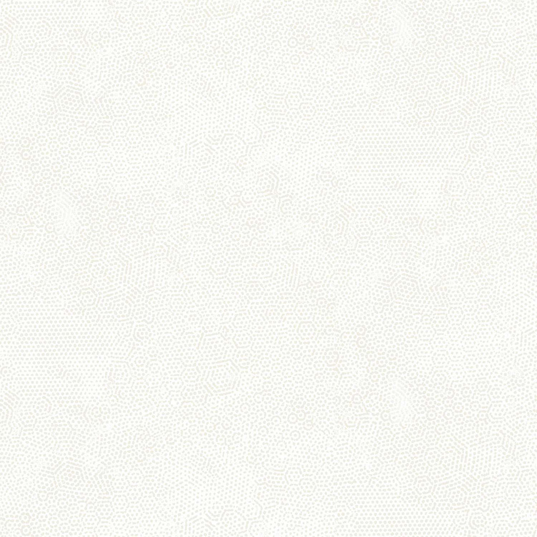 Valkoinen puuvillakangas, jossa on hienovarainen, teksturoitu kuvio – Dimples 1867-L7 Pearl.